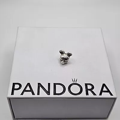 Genuine Pandora Disney Polished Mickey Mouse Head Charm ALE 925 #791587 • £17