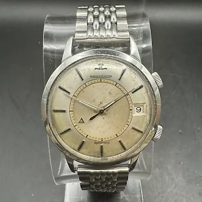 Vintage Jaeger-LeCoultre JUMBO Memovox Alarm Watch 37mm E855 Cal K825 Automatic • $2175