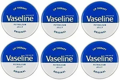 £7.99 • Buy 6 X Vaseline Lip Therapy Original Tin, 20g (Pack Of 6)