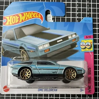 Hot Wheels 2023: DMC DeLorean HW The 80’s 8/10 Short Card • £3.49