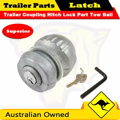 $21 • Buy Superior Trailer Coupling Hitch Lock Part Tow Ball Caravan Anti Theft Tool Kit