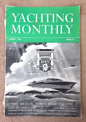 Yachting Monthly & Motor Cruising January 1940 / Sailing Cruising Boats Sailing • $11.99