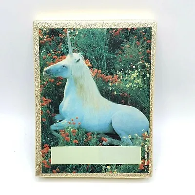 Vintage 1987 Antioch Bookplate Company Bookplates In Box Unicorn Qty 30 • $24.88