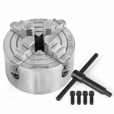 80-160mm 4Jaw Metal Lathe Chuck K72 External Jaw Grinding Independent Reversible • $66.99