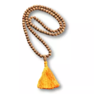 Sandalwood Japa Mala. 100% Real 8 Mm Sandalwood From Nepal. 108 Beads. • $14.99