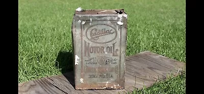 Extremely Rare Cadillac Motor Car Co Oil Advertising Detroit Mi 5 Gallon Can • $2799