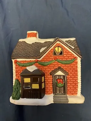 Vintage Trim A Home Christmas Village Holiday Home Memories Brick House 1994 • $15