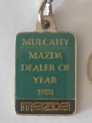 Rare Vintage Mulcahy Motors   1981 Mazda Dealer Of The Year   Keyring Mazda • $20