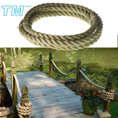 Artificial Manila Rope PP 3 Strand Twisted Arborist Dockline Mooring Climbing • $31.69