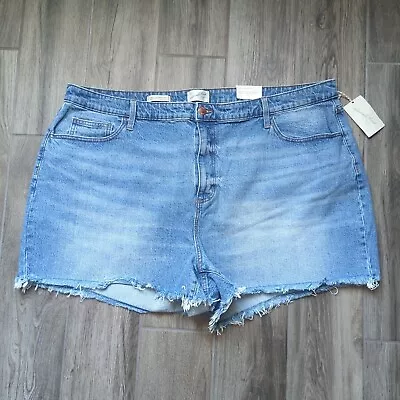 Universal Thread Blue Jean Cut Off Distressed Denim Shorts Women's Size 26 • $15