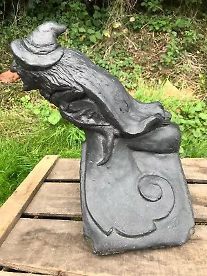£66.99 • Buy Witch Roof Finial Angled Or Half Round Black Decorative Stone Ridge Tile 