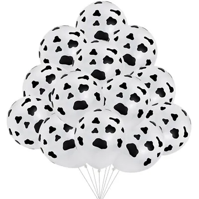 25Pcs Last Rodeo Bachelorette Party Decorations Cow Balloons Big Cow Balloons • £6.92
