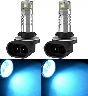 LED 20W 886 H27 Icy Blue 8000K Two Bulbs Fog Light Replacement Upgrade Show Lamp • $25.50