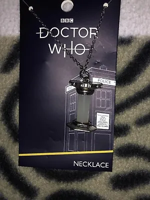 Doctor Who  Glow In The Dark  Tardis Core Necklace • £25