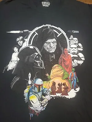 Star Wars T-shirt Full Cast Return Of The Jedi 40Th Anniversary Men's Large Rare • $20.90