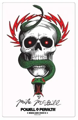 Powell Peralta Bones Brigade Mike McGill Skull N Snake 6” Sticker Design By VCJ • $4.25