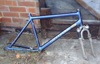1990's CANNONDALE ALLOY FRAME WITH ROCK SHOX JUDY XC FORKS • £140