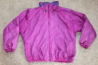 Pacific Trail Jacket Size Med Vintage 80's Womens Nylon Polyester Fuschia Purple • $16.93