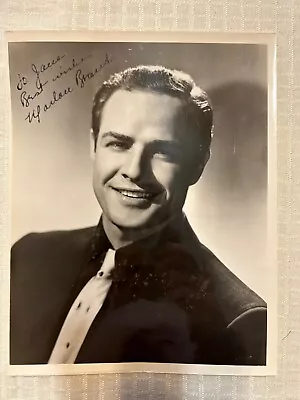 VTG 1955 MARLON BRANDO AUTOGRAPHED Guys And Dolls 8x10- B&W Glossy Photograph • $1199