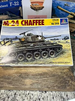 Italeri  1/35 Scale M-24 Chaffee Light Tank Plastic Kit 244 OOP Open Box WW2 • $7.16