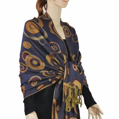 $6.99 • Buy Multi Colored Circle Pashmina Shawl / Wrap / Scarves 19 Colors  Us Wholesaler