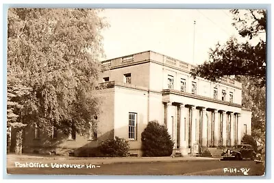 Vancouver Washington WA Postcard RPPC Photo Post Office Building C1940's Vintage • $29.95