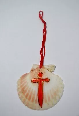 The Scallop Shell Camino Pilgrim Shell Backpack Shell Santiago De Compostela • $10.90