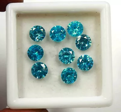 Certified Natural Shiny Blue Spinel Loose Gemstone Lot Super Saturday 9 Pcs • $16.61