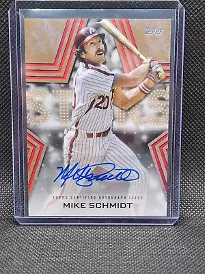 2023 Topps Series 1 Mike Schmidt Baseball Stars Auto Gold /50 #BSA-SCH Phillies • $68.99