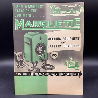 1964 NOS Marquette Welders & Battery Chargers Farm Equipment Sales Brochure • $11.25