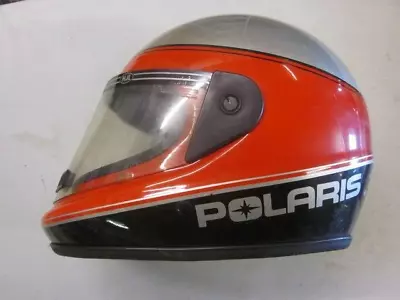 Vintage 1980s Era Polaris Bell Full Face XL Snowmobile Helmet With Shield • $58.26