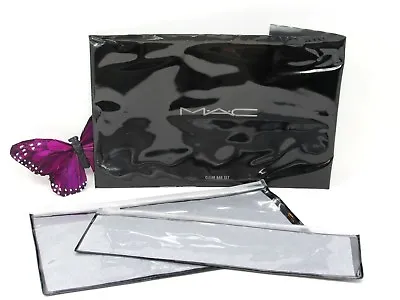 MAC Cosmetics Accessories Clear Bag Set Make Up Travel Case NEW  • $20.69