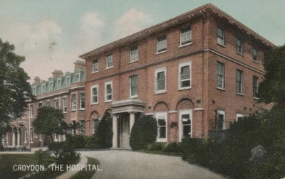 £6.95 • Buy Croydon SURREY Postcard 1906 The General Hospital Front Drive Trees  London Road