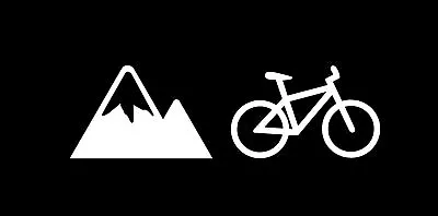 Mountain Bike Decal Window Sticker MTB. 30 Colors To Choose From. • $6