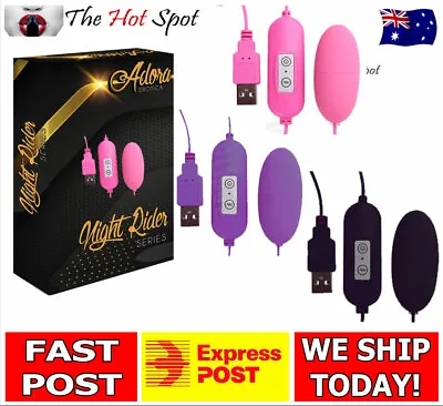 DOUBLE EGG VIBRATOR Vibe Bullet Ladies Couples Sex Toy USB Vibrating FAST POST • $12.78