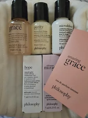 6 Pc Philosophy Travel GIFT: AMAZING GRACE FRAGRANCE BATH PURITY & HOPE  • $28.95