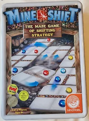 Mine Shift The Maze Game Shifting Strategy Mind Ware 2011 Collector Tin Complete • $19.99