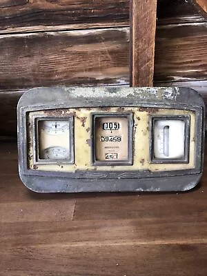 Vintage Stewart Warner 3 Gauge Panel 1920’s Oil Amps Temp Speed • $405