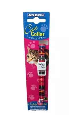 Ancol Safety Cat Collar - Tartan + Bell Brand New FREE POST  • £5.25