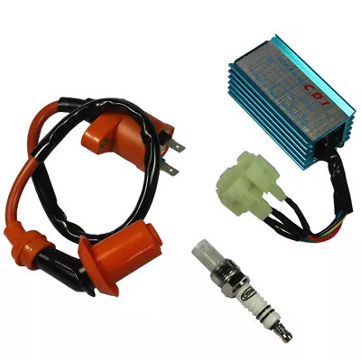 $11.96 • Buy Racing Ignition Coil Spark Plug Cdi For Gy6 Scooter Go Kart 150cc 125cc 50cc ATV