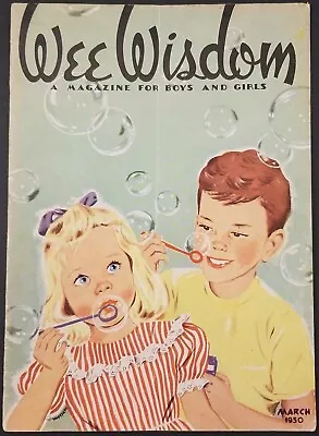 1950 Wee Wisdom Children's Christian Magazine MCM Dorothy Wagstaff Illustrator • $23.49