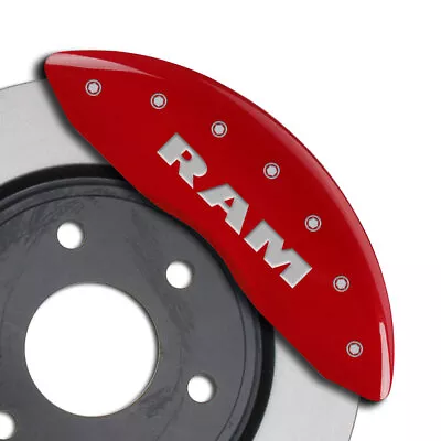 MGP Caliper Covers Set Of 4 RAMHEAD Engraving For 2013-2023 Ram 1500-Red • $289