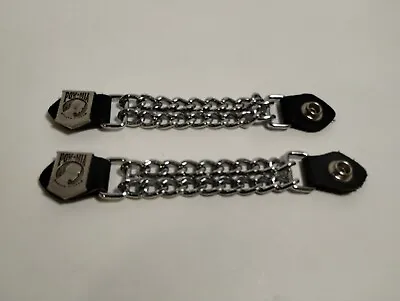 Pow-Mia Vest Motorcycle Extenders Heavy Metal Very Nice 7  Long Set Of 2 • $14.99