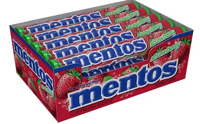 Mentos Chewy Mint Candy Roll Strawberry (Pack Of 15)(BB02/24) • $13.99