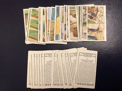 WD & HO Wills-Cigarette Cards-Garden Hints- Select The Cards You Require- • £0.99