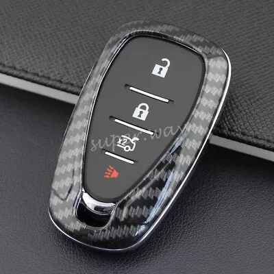 Carbon Fiber Smart Key Case Shell Cover For Chevrolet/Holden Cruze Malibu Camaro • $21.58