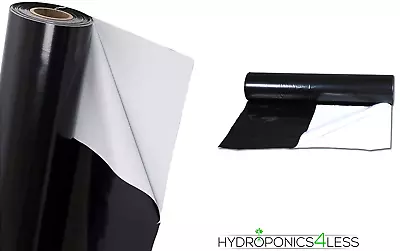 BLACK And WHITE Mylar Reflective Sheeting Film Roll Hydroponics 100m • £7.99