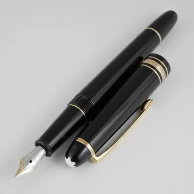 Montblanc Meisterstuck Classique 145 Black GT Fountain Pen M FREE SHIPPING • $299