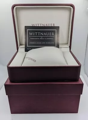 Wittnauer Vintage Watch Dark Red Presentation Display Storage Box Case NOS • $19.80