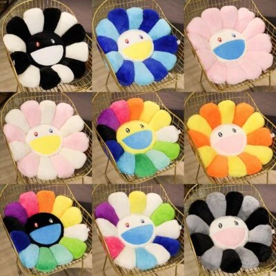 £12.39 • Buy 40cm Takashi Murakami Rainbow Flower Pillow Plush Colorful Stuffed Cushion Gift 